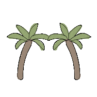 Palm Trees Sticker by Aviva Atri