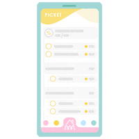 Pink Tick Sticker by fromgreatbeginnings