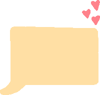 MadebyLilli yellow hearts bubble speech bubble Sticker