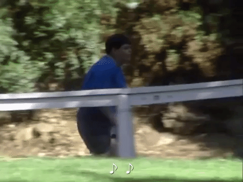salute your shorts running GIF