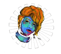 Gif Artist Spiral Sticker