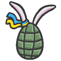 Bunny Flag Sticker