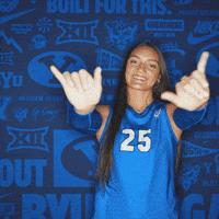 Ncaa Volleyball Go Cougs GIF by BYU Cougars
