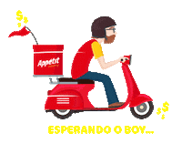 AppetitDelivery motoboy appetit appetit delivery Sticker