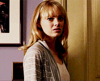 emma stone eye roll GIF