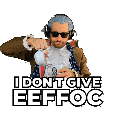 I Dont Give A Coffee First Sticker