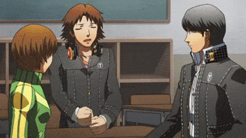 Scratching Persona 4 GIF