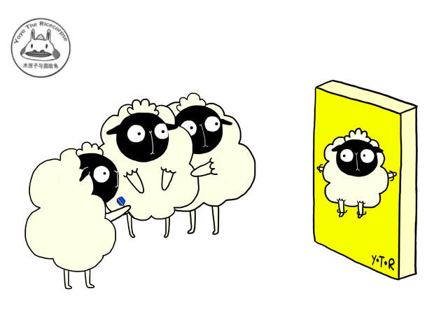 sheep lol GIF by Yoyo The Ricecorpse