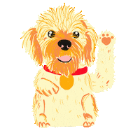 High Five Dog Sticker by Halfsquare Designs