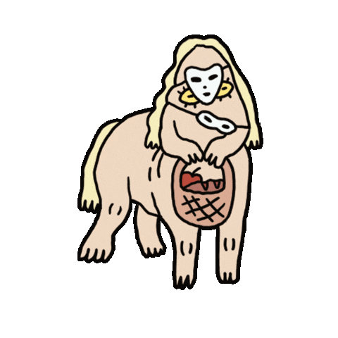 Awkward Mask Sticker by eszterke