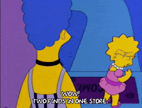 marge simpson shopping GIF