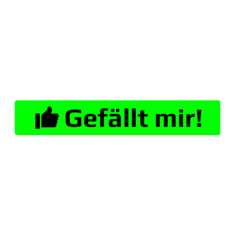 Gefällt Mir Sticker by yvolve.shop