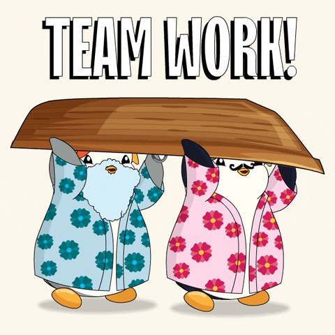 Work Team GIF by Pudgy Penguins