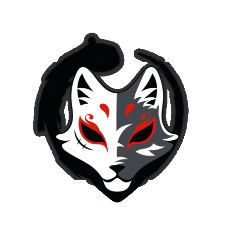 Fox Mask Sticker by Raafey