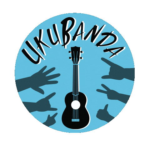 Hand Ukulele Sticker