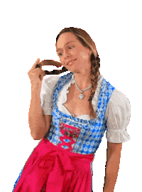 Stuttgart Dirndl Sticker by Ilka Groenewold