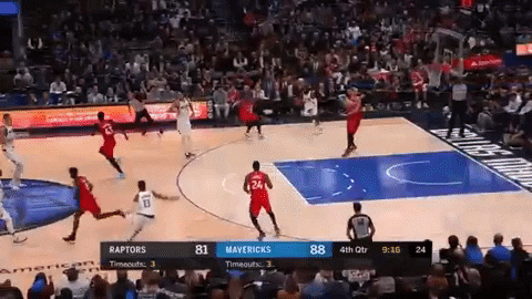 jbrodess giphygifmaker raptors mavericks ballmovement GIF