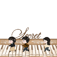 Walking Piano Sticker