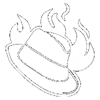 digitalnoiradelaide fire hat detective adelaide Sticker
