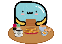 Happy Food Sticker by Partipost