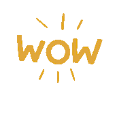 Typography Wow Sticker by nadrosia