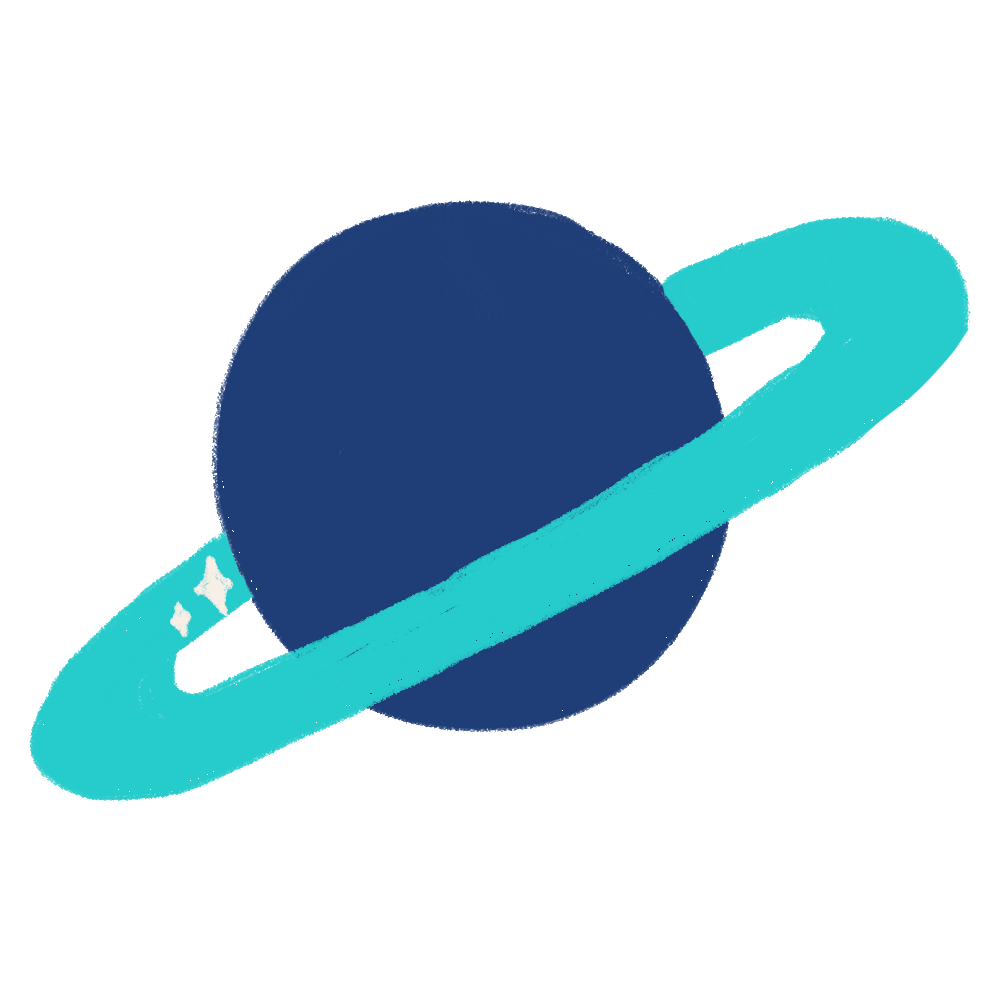 Outer Space Loop Sticker