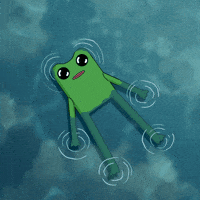 Floating Spaced Out GIF by fwogs