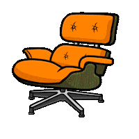 Lounge Sticker by Ugly Yellow House