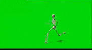 Skeleton Running GIF
