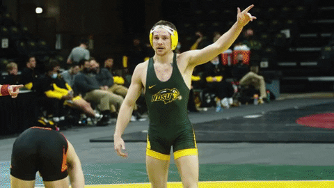 Van Maanen Wrestling GIF by NDSU Athletics