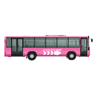 coleurb onibus outubro rosa onibus rosa transporte coletivo Sticker