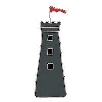 Burning The Tower Sticker by Rhianna Moon