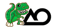 AutumnOaks green rawr dinosaur dino Sticker