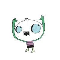 Monster Flying Sticker by Willsark Beer