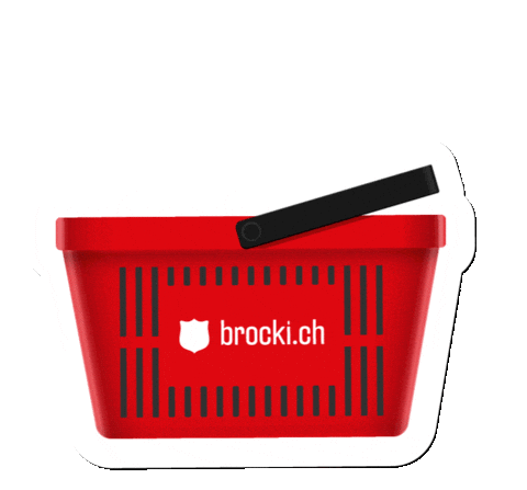 brockich giphyupload shopping basket secondhand Sticker