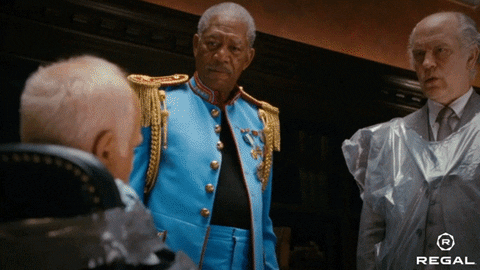 Morgan Freeman Shut Up GIF by Regal