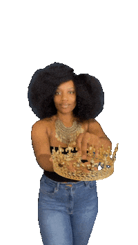Happy Big Hair Sticker by MonA Hayslett