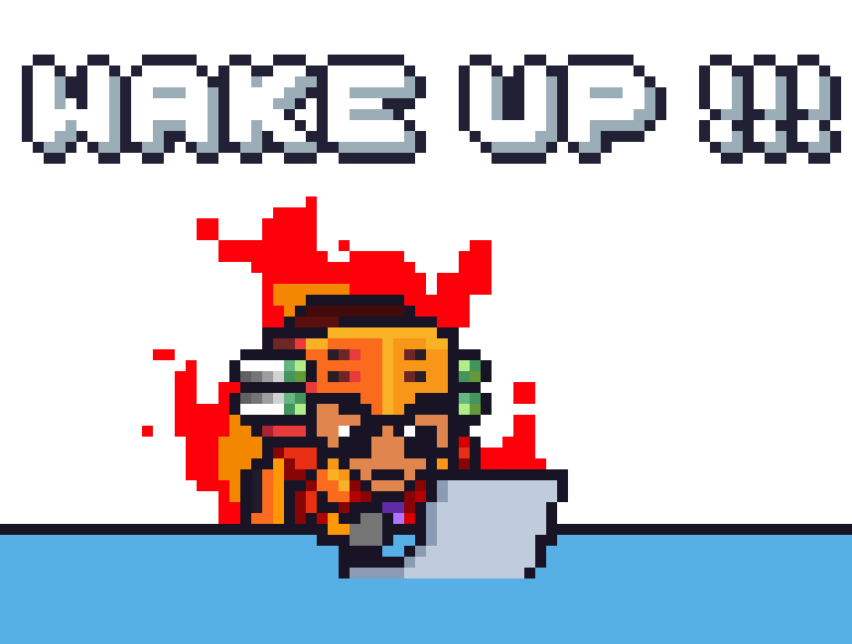 Angry Wake Up Sticker by Potatozzz by 9GAG