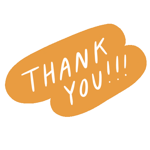 Star Thank You Sticker by Kat Schneider