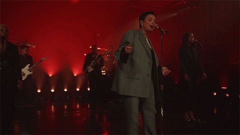 Demi Lovato Singing GIF by The Tonight Show Starring Jimmy Fallon