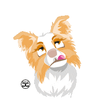 Think Border Collie Sticker by Doggygraphics