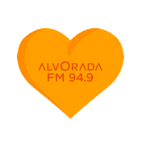 Heart Radio Sticker by Rádio Alvorada FM