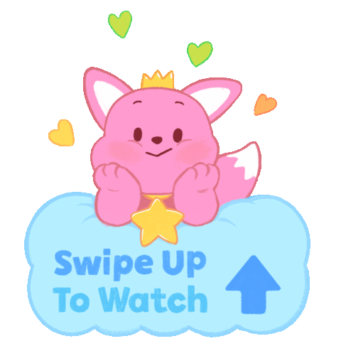 Swipe Up Youtube Sticker by Pinkfong
