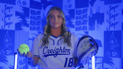 Creighton Bluejays Softball GIF by Creighton University Athletics
