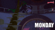 Tired Good Morning GIF by MONCHHICHI