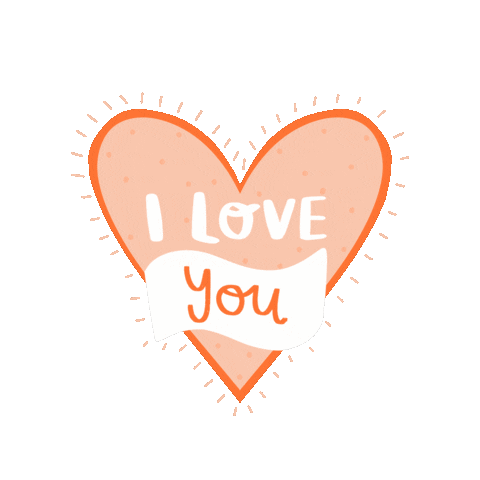 I Love You Heart Sticker by Charley