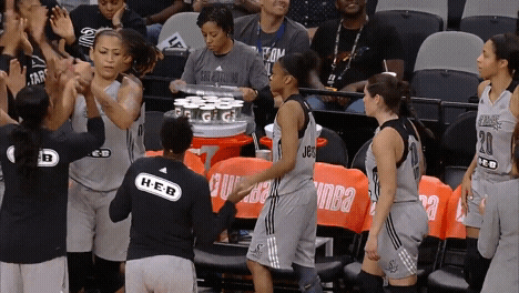 stars teammates GIF by WNBA