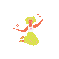 Girl Stars Sticker by Girls on the Run International