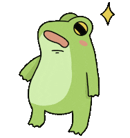 Frog Wow Sticker
