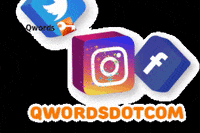 qwordsdotcom instagram twitter facebook socialmedia GIF